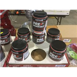 Case of 6 x 480g Kaizen Pre Workout pink lemonade
