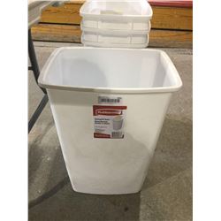 LOT of 4 rubbermaid waste baskets