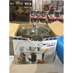 Corlini 2 pce stock pot kit stainless