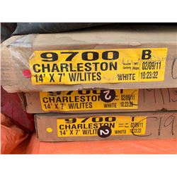 NEW garage door CHARLESTON 9700 panel set 14'x7' includes 3 boxes - WHITE