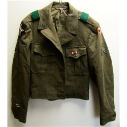 WWII CORPORAL DRESS COAT 8TH ARMY 2ND INF DIV