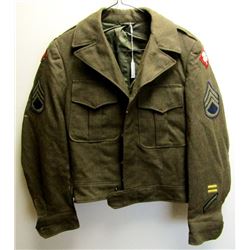 WWII S/SGT DRESS COAT 4TH ARMY 24TH INF DIV