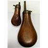 Image 2 : LARGE & SMALL VINTAGE POWDER FLASK