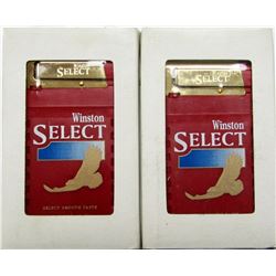 2 VINTAGE NOS WINSTON SELECT CIGARETTE