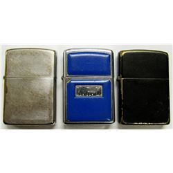 3 VINTAGE ZIPPO LIGHTERS