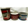 Image 1 : 3 VINTAGE COFFE CANS BOSCUL BREAKFAST CHEER