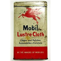 VINTAGE ADVERTISING MOBILE LUSTRE CLOTH TIN CAN