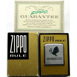 ZIPPO RULE VINTAGE "THE TOUGH BIRDS" ADVERTISING