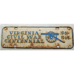 VIRGINIA CIVIL WAR CENTENNIAL 1961-1965