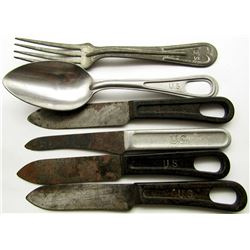 WWI & WWII US MILITARY UTENSILS