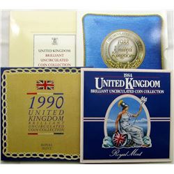 1984, 1986, 1988, 1990 UNITED KINGDOM UNC