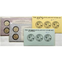 1979 & 1980 SUSAN B ANTHONY SOUVENIR SETS