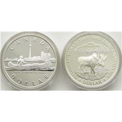 1984 & 1985 CANADA PROOF SILVER DOLLARS