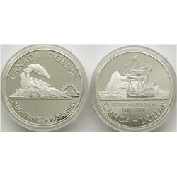 1986 & 1987 CANADA PROOF SILVER DOLLARS