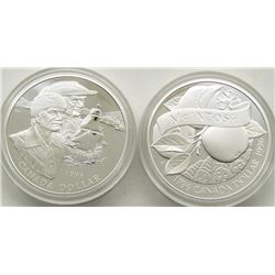 1995 & 1996 CANADA PROOF SILVER DOLLARS
