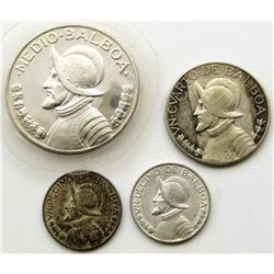 4-BALBOA SILVER COINS