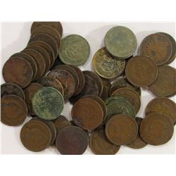 50 CT INDIAN PENNIES MIXES LOT