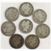 Image 1 : 8 BARBER HALF DOLLARS CIRCS