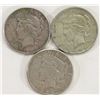 Image 1 : 3 - CIRC OR BETTER SILVER DOLLARS;