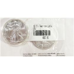 1999 & 2000 AMERICAN SILVER EAGLES