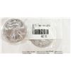 Image 1 : 1999 & 2000 AMERICAN SILVER EAGLES