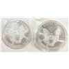 Image 2 : 1999 & 2000 AMERICAN SILVER EAGLES