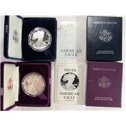 1989 & 1994 PROOF AMERICAN SILVER EAGLE