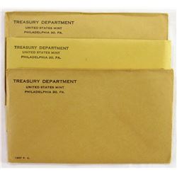 2-1957, 1-1961 U.S. PROOF SETS SEALED