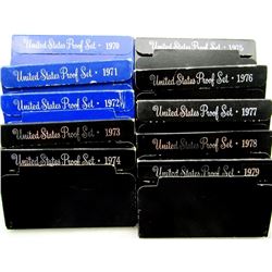 1970-1979 PROOF SETS IN ORG PKG