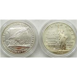 1986 STATUE OF LIBERTY PROOF SILVER DOLLAR