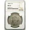 Image 1 : 1885-O Morgan Silver Dollar $ NGC MS 63