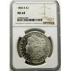 Image 1 : 1885-S MORGAN SILVER DOLLAR NGC MS 62