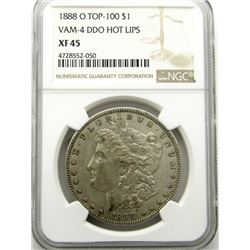 1888-O MORGAN SILVER DOLLAR NGC XF 45