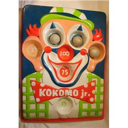 VINTAGE KOKOMO JR. CLOWN BALL GAME W/3 BALLS