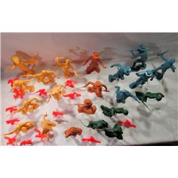 VINTAGE MARX TOYS COWBOYS, INDIANS, ARMY