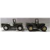 Image 7 : 2 VINTAGE TONKA TOY ARMY JEEPS PRESSED STEEL