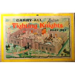 VINTAGE MARX CARRY-ALL FIGHTING KNIGHTS PLAY