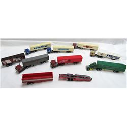 7-MINI SEMI TRUCKS w/ADVERTISING