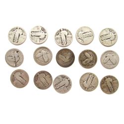 15 STANDING LIBERTY QUARTERS