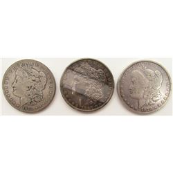 3 - CIRC OR BETTER SILVER DOLLARS;