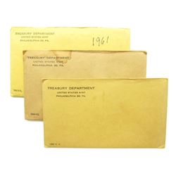 1960, 1961, 1957 SEALED U.S. PROOF SETS