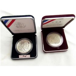 1995 GYMNIST PROOF SILVER DOLLAR