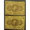 Image 1 : 2-5 CENT FIRST ISSUE POSTAL CURRENCY NOTES