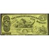 Image 1 : 1862 $5 STATE OF LOUISIANA BATON ROUGE LA
