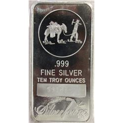 10oz SILVERTOWN .999 SILVER TEN TROY OUNCE