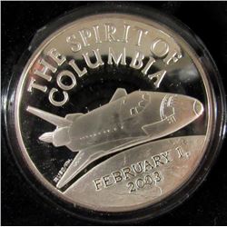 2003 THE SPIRIT OF COLUMBIA SPACE SHUTTLE
