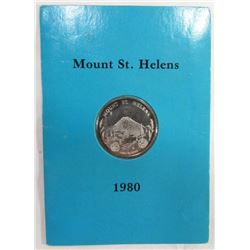 1980 MOUNT ST HELENS 1ozt SILVER ROUND