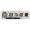 Image 2 : TYPE SET 5 COINS: 1944 WALKING LIB 5c, 1930 STANDI