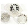 Image 2 : 3-SILVER PROOF COMMEM DOLLARS: 1990 EISENHOWER,