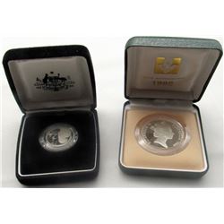 1988 $10 & $2 SILVER AUSTRALIA PROOF COINS